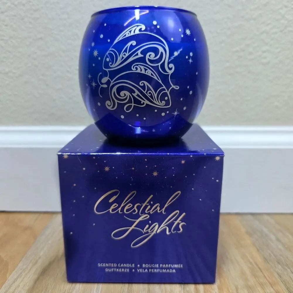 🩵NIB PartyLite Pisces Celestial Lights 7.8oz Scented Candle